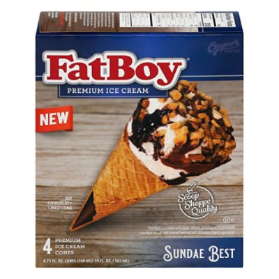 FatBoy Nut Ice Cream Cone - 4-4.75 Fl. Oz. - Image 3