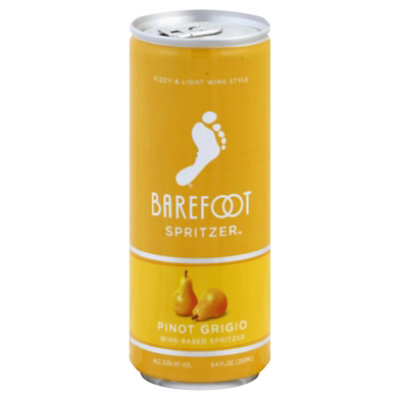 Barefoot Spritzer Pinot Grigio White Wine Can - 250 Ml
