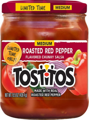 Tostitos Roasted Red Pepper Salsa Jar - 15.5 Oz - Image 2