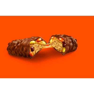 Reeses Outrageous! Peanut Butter Caramel And Reeses Pieces King Size Candy Bar - 2.95 Oz - Image 3