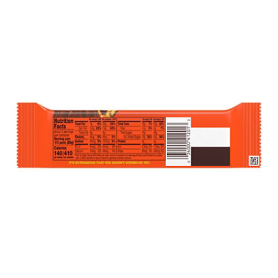 Reeses Outrageous! Peanut Butter Caramel And Reeses Pieces King Size Candy Bar - 2.95 Oz - Image 2