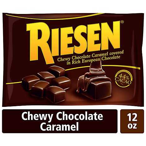Riesen Chocolate Covered Chewy Caramel Candy - 12 Oz
