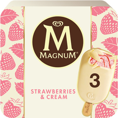 Magnum Ice Cream Bars Strawberries & Cream - 9.12 Fl. Oz. - Vons