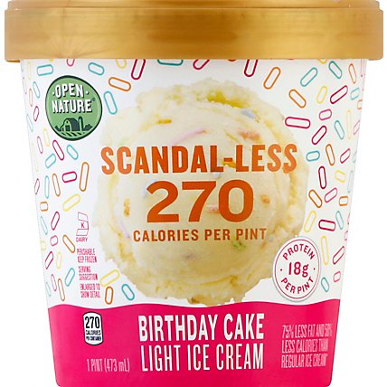 Open Nature Ice Cream Scandaless Birthday Cake - 1 Pint - Image 2