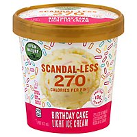 Open Nature Ice Cream Scandaless Birthday Cake - 1 Pint - Image 1