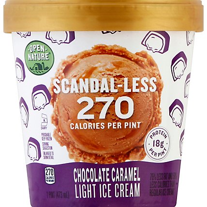 Open Nature Ice Cream Scandaless Chocolate Caramel - Pint - Image 2