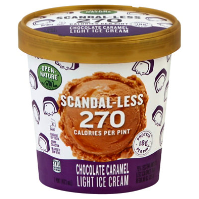 Open Nature Ice Cream Scandaless Chocolate Caramel - Pint