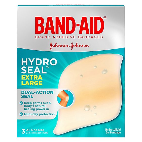 Band-Aid Hydro Seal Ex Lrg - 3 Count