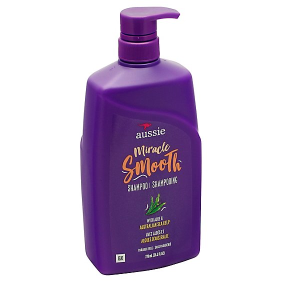 Aussie Miracle Smooth Shampoo With Aloe & Australian Sea Kelp - 26.2 Fl. Oz.