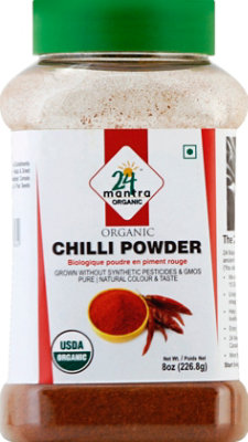 24 Mantra OrganicChili Pwdr - 8 Oz - Image 2