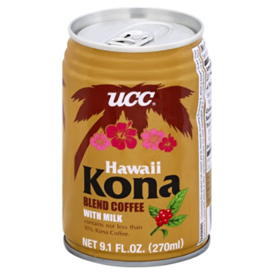 UCC Coffee Blend With Milk Hawaii Kona - 9.1 Fl. Oz.