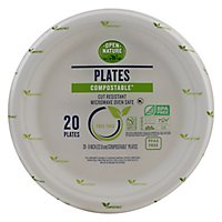 Open Nature Plates Compostable - 20 Count - Image 3