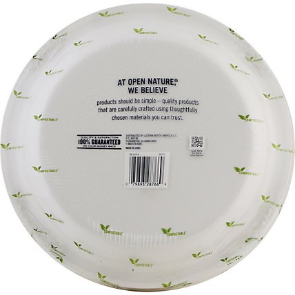 Open Nature Plates Compostable - 20 Count - Image 4