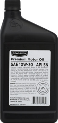 Road Tech 10w30 Motor Oil - Quart - Image 3