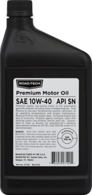 Road Tech 10w40 Motor Oil - Quart - Image 3