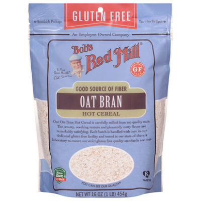 Bobs Red Mill Oat Bran Gluten Free - 16 Oz - Image 1