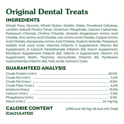 Greenies Original Regular Natural Dog Dental Care Chews Oral Health Dog Treats 12 Count - 12 Oz - Image 5