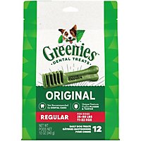 Greenies Original Regular Natural Dental Care Dog Treats - 12 Oz - Image 1