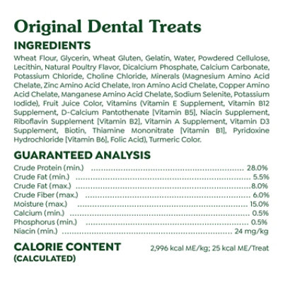 Greenies Original Teenie Natural Dog Dental Care Chews Oral Health Dog Treats 43 Count - 12 Oz - Image 5