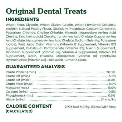 Greenies Original Teenie Natural Dog Dental Care Chews Oral Health Dog Treats 22 Count - 6 Oz - Image 5