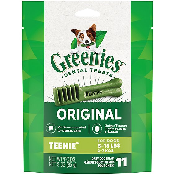 Greenies Original Teenie Natural Dog Dental Treats - 3 Oz