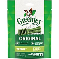 Greenies Original Teenie Natural Dog Dental Treats - 3 Oz - Image 1