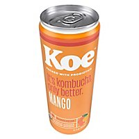 KOE Organic Kombucha Mango - 12 Fl. Oz. - Image 1