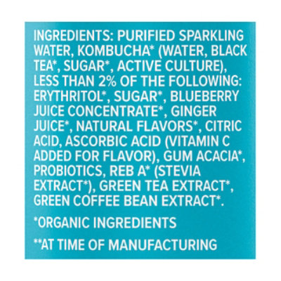 KOE Organic Kombucha Blueberry Ginger - 12 Fl. Oz. - Image 5