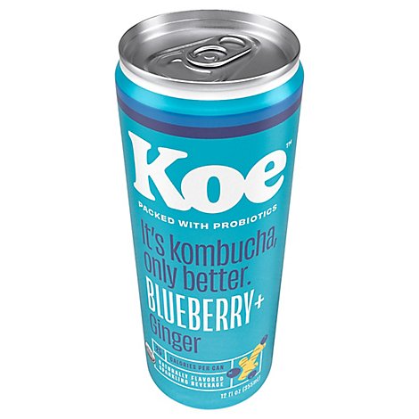KOE Organic Kombucha Blueberry Ginger - 12 Fl. Oz.