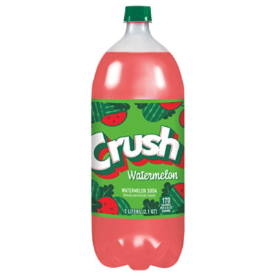 Crush Watermelon Soda Bottle - 2 Liter - Image 1