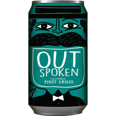 Outspoken Pinot Grigio Cans Wine - 375 Ml - Image 1