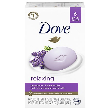 Dove Purely Pampering Beauty Bar Relaxing Lavender - 6-4 Oz - Image 3