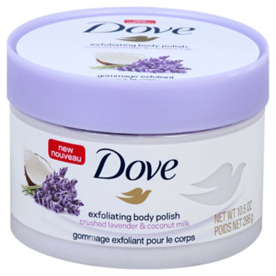 Dove Body Polish Exfoliating Crushed Lavender & Coconut Milk - 10.5 Oz