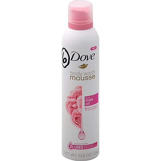 Dove Shower Mousse With Rose Oil - 10.3 Oz