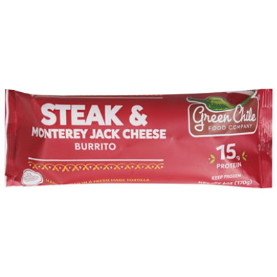 Green Chile Steak And Jalpeno Burrito With Salsa Monterey Jackile - 6 Oz - Image 2