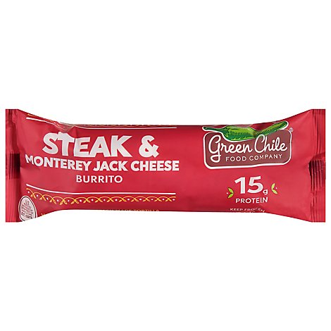Green Chile Steak And Jalpeno Burrito With Salsa Monterey Jackile - 6 Oz