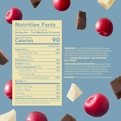 Tru Fru Cherries In White Dark Chocolate - 8 Oz - Image 2