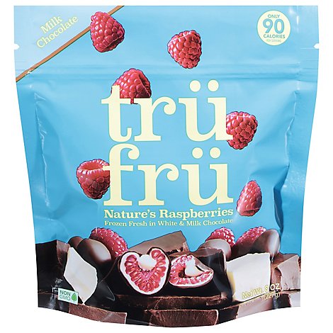 Tru Fru Raspberries In White & Milk Choc - 8 Oz