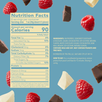 Tru Fru White & Dark Chocolate Raspberries - 8 Oz - Image 2