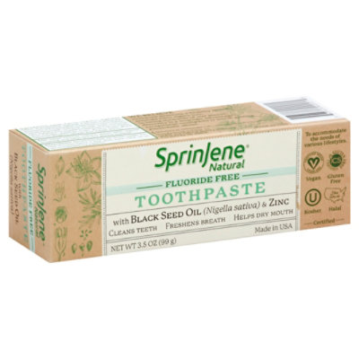 Sprinjene Toothpaste Flouride Free - 3.5 Oz