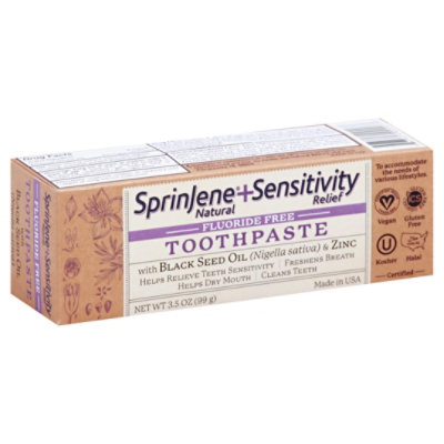 Sprinjene Toothpaste Sns Rlf No Flu - 3.5 Oz - Image 1