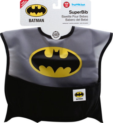 Bumkins Superbib Baby Bib With Cape Dc Comics Batman - Each - Image 2