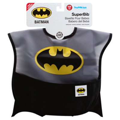 Bumkins Superbib Baby Bib With Cape Dc Comics Batman - Each - Image 1