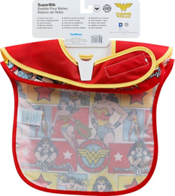 Bumkins 2 Pack Superbib Baby Bib Dc Comics Wonder Woman - 2 Count - Image 3