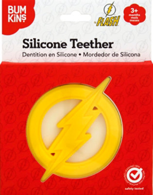 Bumkins Silicone Teether Dc Comics The Flash - Each - Image 2