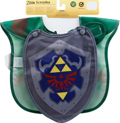 Bumkins Superbib Baby Bib With Cape Nintendo Zelda - 2 Count - Image 3