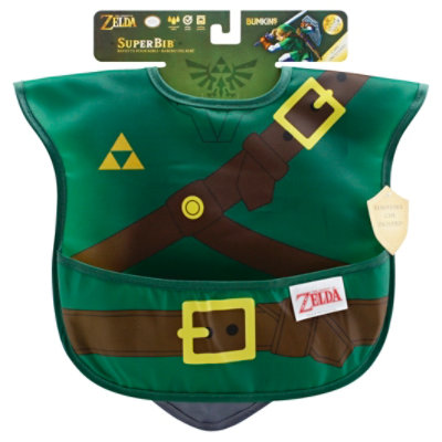 Bumkins Superbib Baby Bib With Cape Nintendo Zelda - 2 Count - Image 1