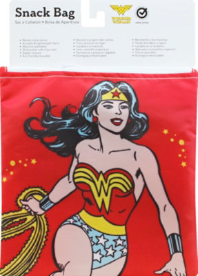 Bumkins 3 Pack Reusable Sandwich Bags Dc Comics Wonder Woman - 3 Count - Image 3