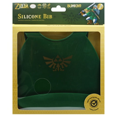 Bumkins Silicone Bib Nintendo Zelda - Each - Image 1
