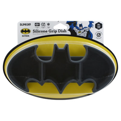 Bumkins Silicone Toddler Grip Dish Dc Comics Batman - Each - Image 1
